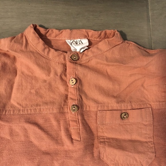 ZARA boys short sleeve shirt size 7 - Picture 3 of 7